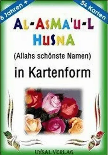 Almanca Bilgi Kartları Esma-i Hüsna - Al Asmau-l Husna İn Kartenform