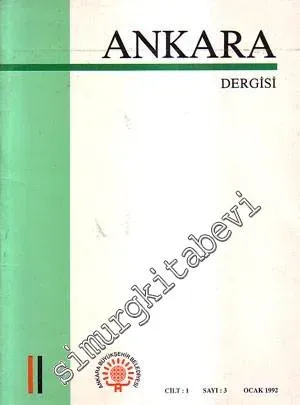 Ankara Dergisi - Ocak 1992, Cilt: 1, Sayı: 3