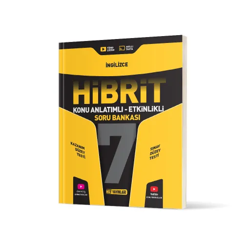 Hız 7. Sınıf İngilizce HİBRİT Konu Anlatımlı Etkinlikli Soru Bankası