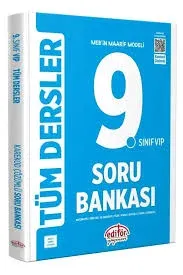 EDİTÖR 9. SINIF VIP MAARİF MODELİ TÜM DERSLER SORU BANKASI MAVİ KİTAP