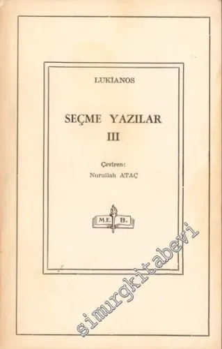 Seçme Yazılar 3 -