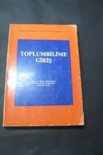 Toplumbilime Giriş