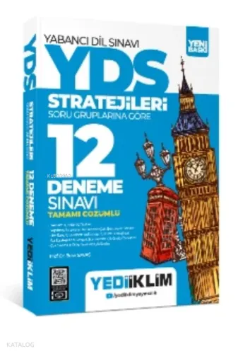 YÖKDİL Stratejileri Soru Gruplarına Göre Tamamı Çözümlü 12 Deneme Sınavı