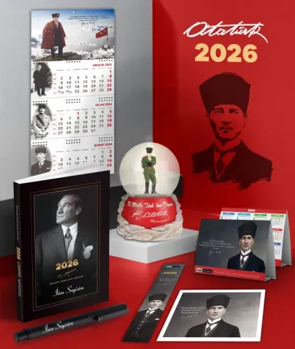 Kişiye Özel 2026 Atatürk İstikbal Ajanda - Sakarya Duvar Takvimi - Mas