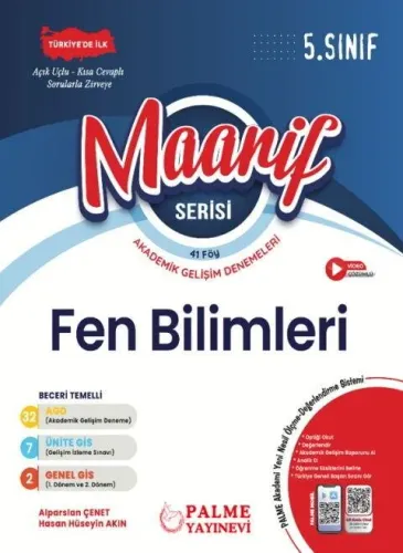 Palme Yayınları 5. Sınıf Fen Bilimleri Maarif Serisi Haftalık Deneme