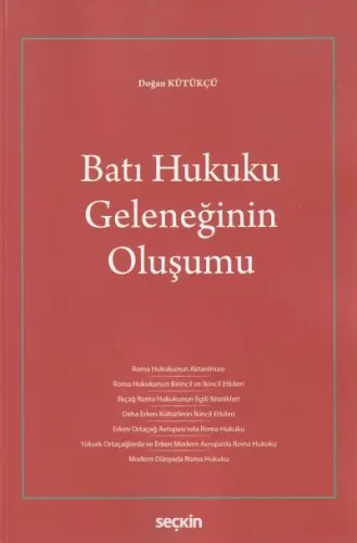 Batı Hukuku Geleneğinin Oluşumu