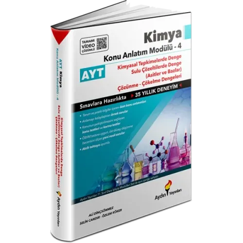 AYDIN AYT KİMYA KONU ANLATIM MODÜLÜ 4 KİMYASAL TEPKİMELERDE DENGE (KAMPANYALI ÜR