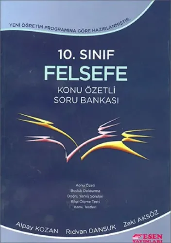 Esen Yayınları 10. Sınıf Felsefe Konu Özetli Soru Bankası Esen