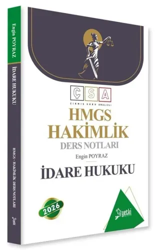 Yetki Yayınları 2026 HMGS Hakimlik İdare Hukuku Ders Notları