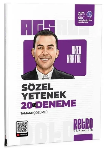 Retro Yayıncılık 2026 MEB-AGS Sözel Yetenek 20 Deneme Çözümlü