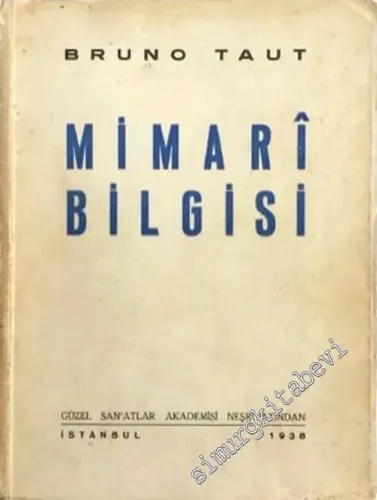 Mimari Bilgisi -        1938