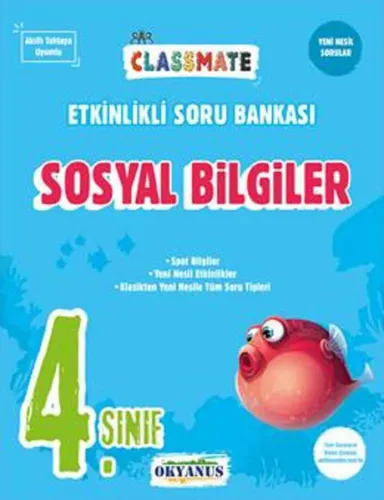Okyanus Yayınları 4. Sınıf Sosyal Bilgiler Classmate Etkinlikli Soru Bankası
