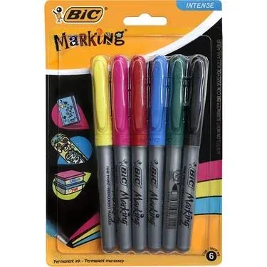 BİC MARKING COLOR PERMANENT MARKER 6LI