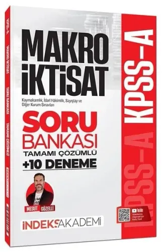 İndeks Akademi 2027 KPSS A Grubu Makro İktisat Soru Bankası ve 10 Dene