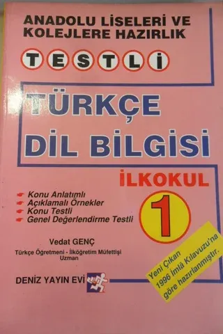 İlköğretim 1 Testli Türkçe Dil bilgisi