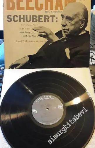 33 LP PLAK VINYL: Sir Thomas Beecham Conductor The Royal Philharmonic Orchestra / Schubert - Symphony No. 1 In D Major, Symphony No. 2 In B-Flat Major -        1954