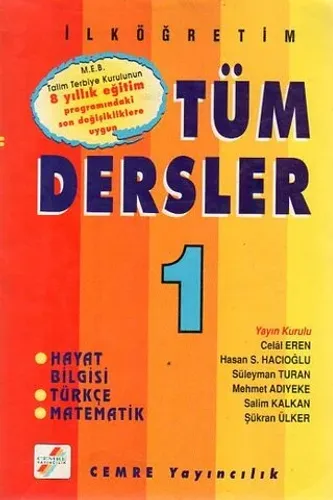 Tüm Dersler (İlköğretim 1)