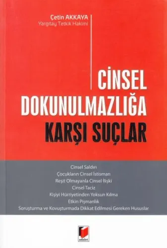 Cinsel Dokunulmazlığa Karşı Suçlar
