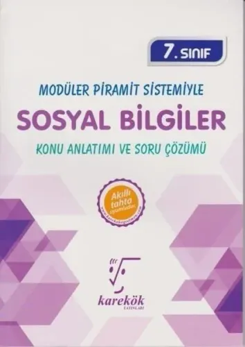 ​Karekök Yayınları 7. Sınıf Sosyal Bilgiler Konu Anlatımı ve Soru Çözümü