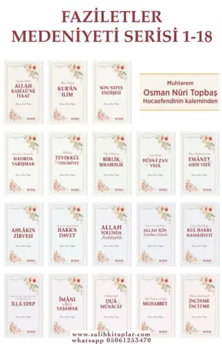 Faziletler Medeniyeti Serisi 18 Kitap Osman Nuri Topbaş