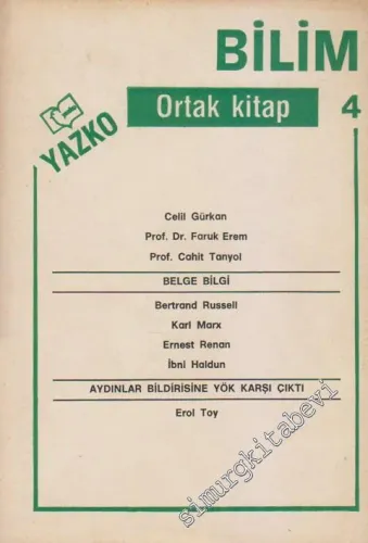 Bilim Ortak Kitap - Sayı: 4