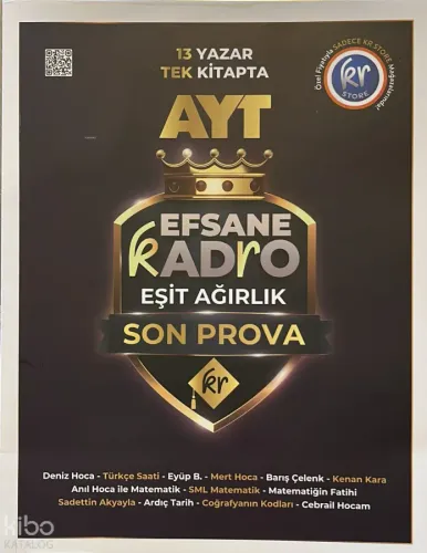 KR Akademi AYT Efsane Kadro Eşit Ağırlık Son Prova