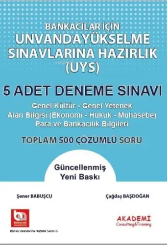 Bankacılar İçin Görevde Yükselme Sınavlarına Hazırlık - 5 Adet Deneme Sınavı