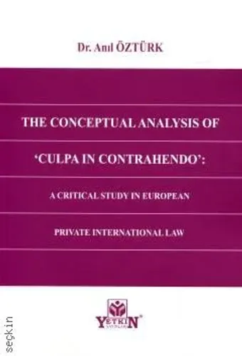 The Conceptual Analysis Of 'Culpa in Contrahendo'