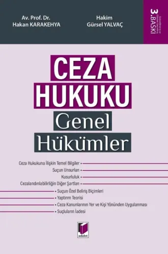 Ceza Hukuku Genel Hükümler