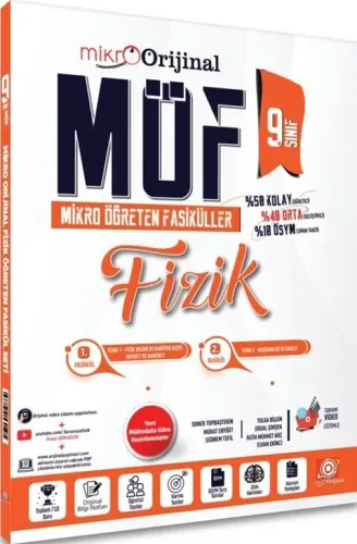 Orijinal Mikro 9. Sınıf Fizik MÖF Mikro Öğreten Fasiküller  2025