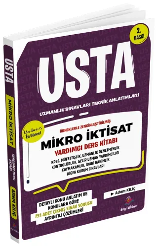 Dizgi Kitap Yayınları 2025 Usta Mikro İktisat Konu Anlatımı ve Konularına Göre Tasnif Edilmiş Tamamı Çözümlü Çıkmış Sınav Soruları