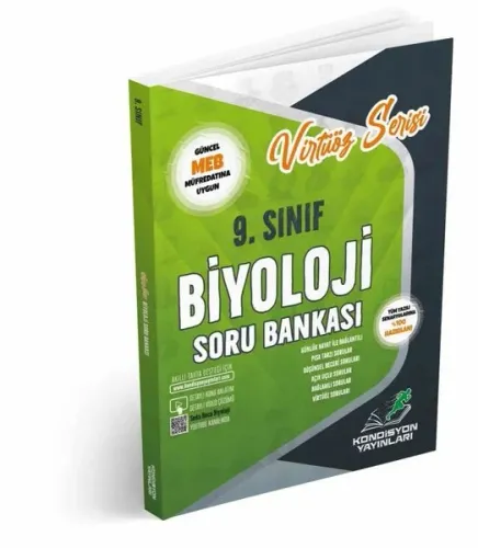Kondisyon Yayınları 9. Sınıf Biyoloji Virtüöz Serisi Soru Bankası