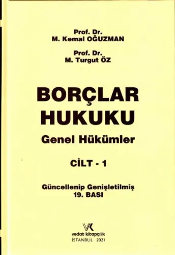 Borçlar Hukuku Genel Hükümler Cilt-1