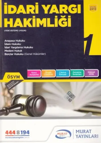 İdari Yargı Hakimliği Cilt - 1