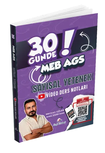 Dizgi Kitap Yayınları 2026 MEB AGS 30 Günde Sayısal Yetenek Video Ders Notları