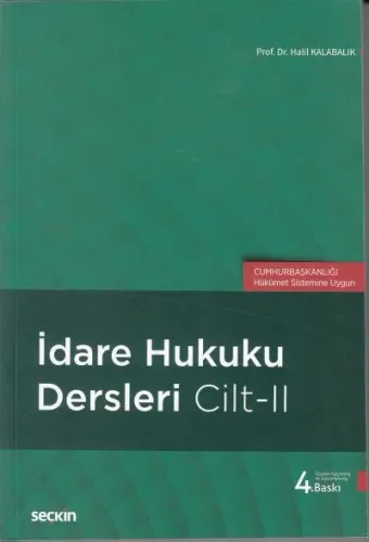 İdare Hukuku Dersleri Cilt II
