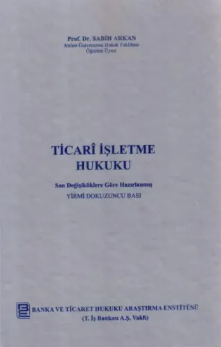 Ticari İşletme Hukuku