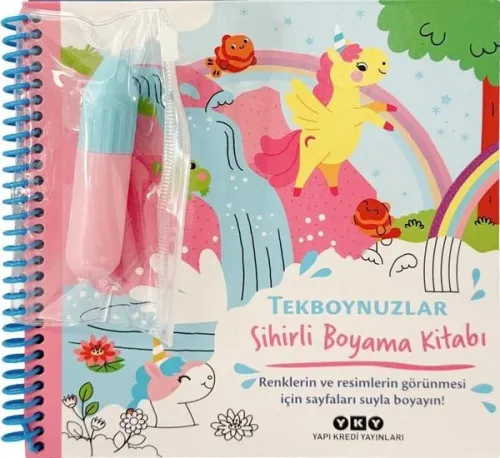 Tekboynuzlar - Sihirli Boyama Kitabı (Ciltli)
