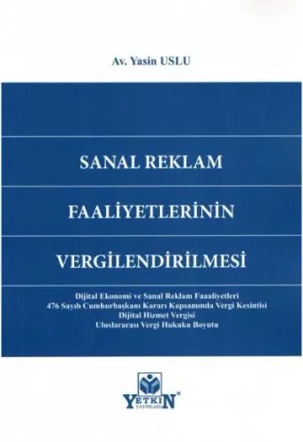 Sanal Reklam Faaliyetlerinin Vergilendirilmesi