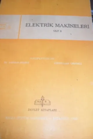 Elektrik Makineleri Cilt II