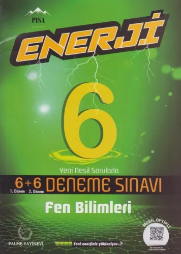 Palme Yayınları 6. Sınıf Fen Bilimleri Enerji 6+6 Deneme Sınavı