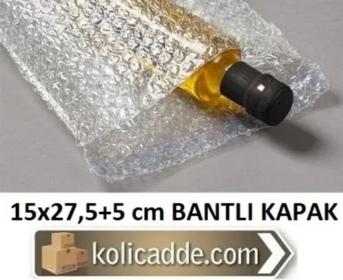 Pat Pat Torba 15x27,5 cm.+5 cm. Bantlı Kapak