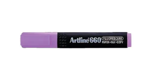 Artline 660 Fosforlu Kalem Kesik Uç:1,0-4,0mm Mor