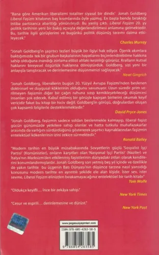 Liberal Faşizm Jonah Goldberg Pegasus Yayıncılık %46 indirimli