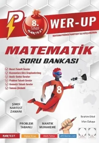 Nartest Yayınları 8. Sınıf Matematik Power-up Soru Bankası İrfan Özkay