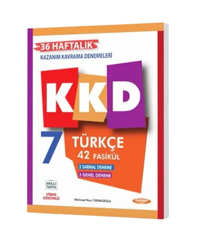 Kurmay Yayınları 7 Türkçe Haftalık Kazanım Kavrama Denemeleri