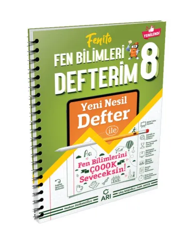 KAMPANYALI Arı Yayıncılık 8. Sınıf Fenito Fen Bilimleri Defterim
