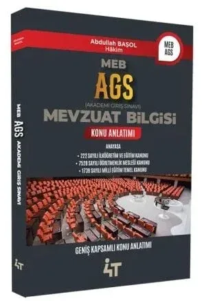 4T Yayınları MEB AGS Mevzuat Bilgisi Konu Anlatımı