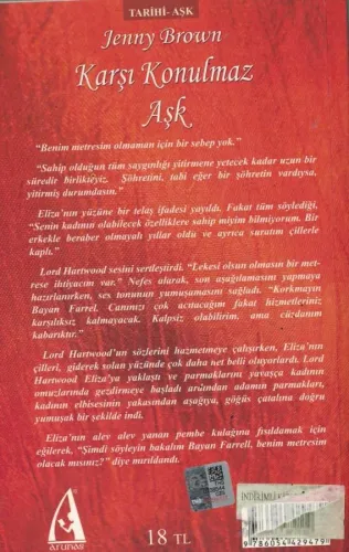 Karşı Konulmaz Aşk Jenny Brown Arunas Yayıncılık %60 indirimli