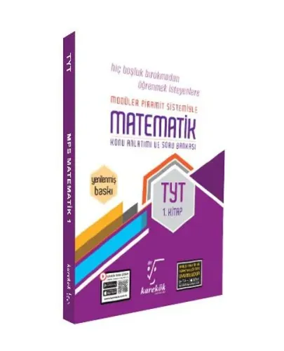 Karekök Yayınları TYT Matematik MPS Konu Anlatımı Soru Bankası 1. Kitap